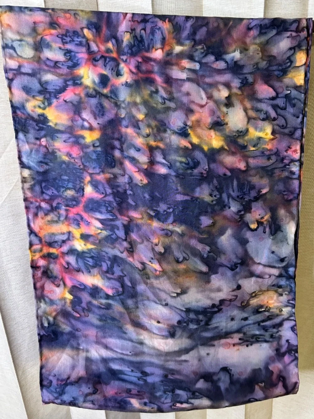 💜Gorgeous💜 Purple Multicolor Watercolor design Scarf. Artsy, Monet-esque